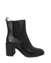 Calvin Klein Jeans Women Boots - 9.5 US EU 40 Black Leather Ankle Heeled Fashion - $3,506.99 MXN