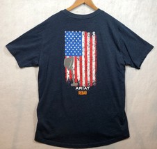 Ariat Rebar Cotton Strong American Grit Graphic T-Shirt Vertical Flag Me... - $14.69 Ariat Rebar Cotton Strong American Grit Graphic T-Shirt Vertical Flag Me... - $14.69