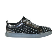 Mens Fancy Shoes By FIESSO AURELIO GARCIA, Spikes Rhine stones 2413 Black image 8