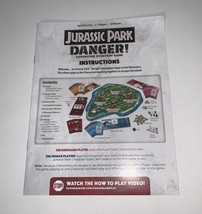 Jurassic Park Danger Adventure Strategy Game Ravensburger Manual Only - £7.62 GBP