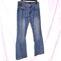 True Religion Blue Jeans Joey Big T Women&#39;s Flare Size 31 - £17.48 GBP