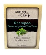 ROSEMARY MINT TEA TREE SHAMPOO - Scalp Soothing &amp; Clarifying Hair Bar Soap - $9.99