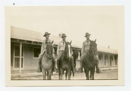 1930&#39;s Texas A&amp;M Summer Engineering Camp Photo 4 Men on Horses - £28.13 GBP