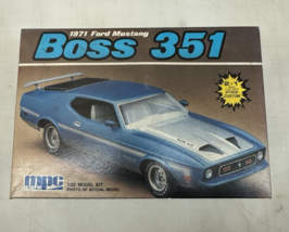 MPC 1971 FORD MUSTANG BOSS 351 VINTAGE MODEL KIT OPENED PLEASE SEE PICS - $19.79