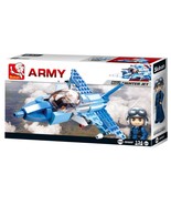 Sluban Kids Army Aircraft Fighter Jet Building Blocks 134 Pcs set Buildi... - €11,13 EUR