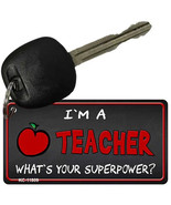 I&#39;m a Teacher What&#39;s Your Superpower Metal Key Chain - €10,49 EUR
