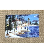 Dennis Lewan A Time To Celebrate Holiday Greeting Card Christmas Cottage... - £6.25 GBP