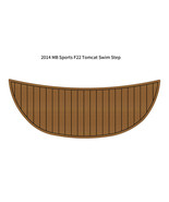 2014 MB Sports F22 Tomcat Swim Platform Pad Boat EVA Teak Deck Flooring Mat - $384.32 CAD