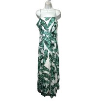 chelsea28 green leaf Eucalyptus sleeveless long dress Size 2 - £25.62 GBP