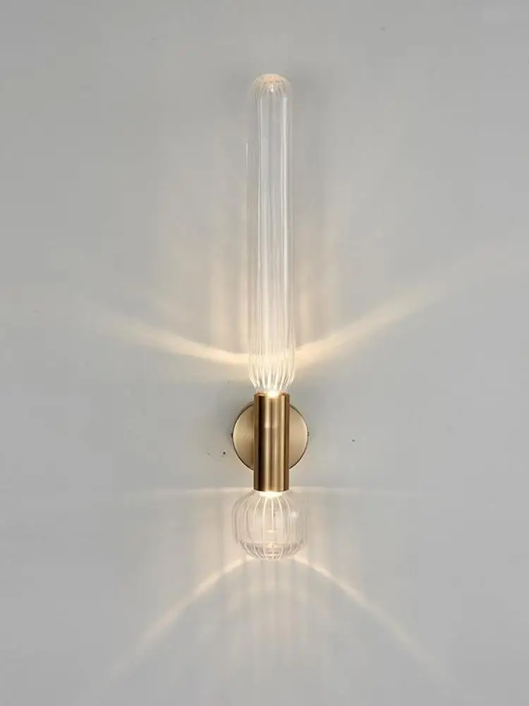 Modern Nordic Style Art Glass Living Room Led Wall Lamp Retro Loft Bedroom - £141.93 GBP