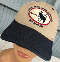 Rocky Mountain Elk Foundation Strapback Baseball Cap Hat - £12.17 GBP