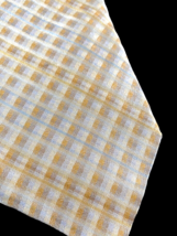 Tino Cosma Tie 100% Silk Silver Gray Gold Check Made in Italy Wedding Fo... - $23.79