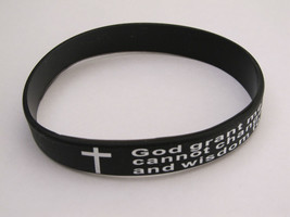 Serenity Prayer Silicone Wristband - £6.76 GBP