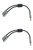 5 x 3.5mm Stereo Splitter, 6 inch - Monoprice New - $11.99