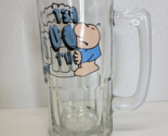 Large Vintage Ziggy Beer Mug Stein 32oz Heavy Glass Bet You Cant 1981 Dr... - £10.11 GBP
