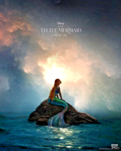 Disney Little Mermaid Poster 27x40 2 Sided Original Teaser 2 Halle Bailey Ariel - £17.24 GBP