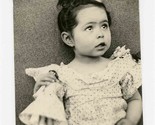 Wide Eyed Little Girl and Her Doll Photo Alamos Baja California Mexico 1902 - $148.35