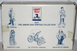 5 Pewter Figures AH47 MIB 1994 Liberty Falls Dr Stevens Carriage Cox Clark Mayor - £18.99 GBP