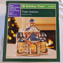 2008 Holiday Time Train Station Traditional Vintage Collection Christmas Village - £23.16 GBP
