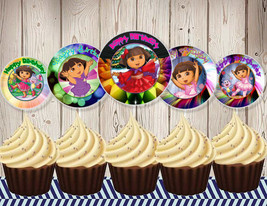 12 Dora The Explorer Inspired Party Picks, Cupcake Picks, Cupcake Topper... - £10.38 GBP