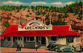 Vtg Linen Postcard Manitou Springs Colorado CO Wonderful Cave of the Winds UNP - £2.33 GBP