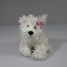 Ganz Webkinz White Terrier 8 Inch Plush Puppy Dog Pink Bow Curly HM106 N... - £8.15 GBP