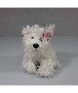 Ganz Webkinz White Terrier 8 Inch Plush Puppy Dog Pink Bow Curly HM106 N... - £8.02 GBP