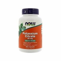 NEW NOW Potassium Citrate Supports Electrolyte Balance Essential Mineral 180caps - $16.59