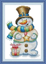 11CT Stamped Cross Stitch Kit Embroidery Kit, Printed Cross Stitch Sets,... - $12.99