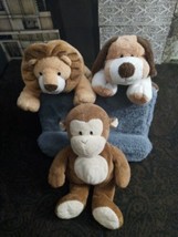 Ty Pluffies Lion Catnip,  Dog Whiffer,  Monkey Dangles 3pc Plush Lot - £61.95 GBP