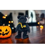 NWT TY Beanie Baby Retired HAUNT Embroidered Halloween Bear 2001 MWMT - £14.52 GBP