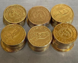 35 Brass Piggly Wiggly Tokens, Tumble Cleaned VERY NICE - £32.16 GBP