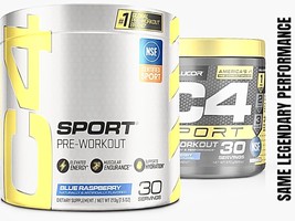 C4 RIPPED SUPERSPORT PREWORKOUT 60 SERV BLUE RASPBERRY, 2 PACK  SEALED - $29.99