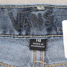 Vans Pants Womens 18 Blue Flat Front Bootcut Denim Mid Rise Casual Jeans - £23.37 GBP