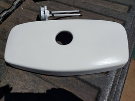 22GG34 TOILET TANK LID, WHITE, UNKNOWN BRAND, 18-1/8&quot; X 8-3/4&quot; OVERALL, ... - £44.07 GBP