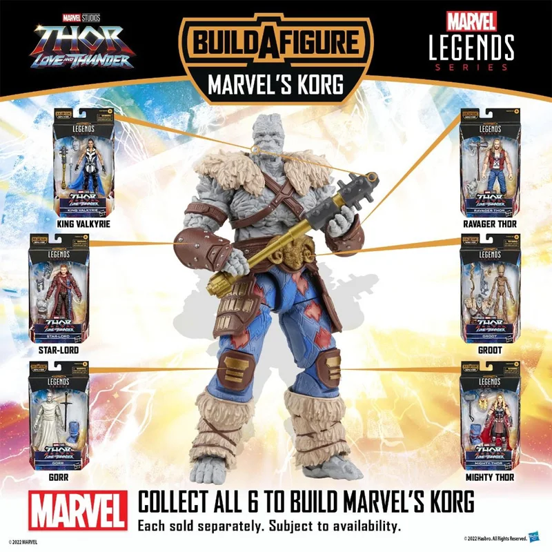 Marvel Legends Love and Thunder Marvel&#39;s Korg Action Figure Model Toy Collection - £63.51 GBP