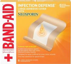 Band-Aid Brand Infection Defense Adhesive Wound Covers with Neosporin Antibiotic - £16.02 GBP