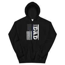 I Back The Blue Proud Police Dad Thin Blue Line Unisex Hoodie - £29.10 GBP
