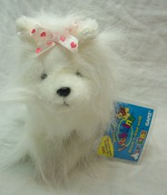 Ganz Webkinz Li&#39;l Kinz White &amp; Pink Yorkie Dog 6&quot; Plush Stuffed Animal Toy New - £13.26 GBP