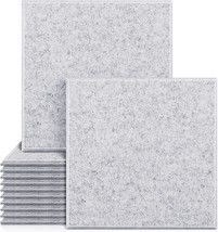 Upgraded 12 Pack Acoustic Panels Sound Proof Foam Panels Sound Proof, Grey - £31.97 GBP