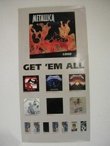 Metallica 2 sided Poster Get em all Promo - $27.08