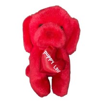 Vintage 1991 Commonwealth Valentines Red Puppy Dog Puppy Love Plush Stuffed Toy - £6.18 GBP