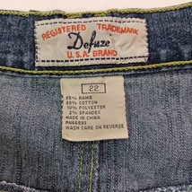 Defuze USA Brand Women's Blue Denim Front Zipper Skirt Stretch Size 22 Waist 42" image 3