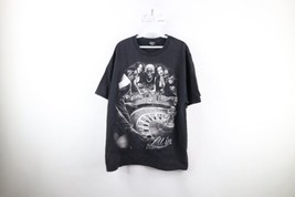 Streetwear Mens XL Faded Pinup Girl Gambling Skeleton Hip Hop T-Shirt Black - £31.60 GBP
