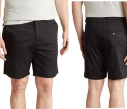 Slate &amp; Stone Men&#39;s Black Cotton Nylon Easy Casual Chino Shorts 36 NWT - £19.11 GBP
