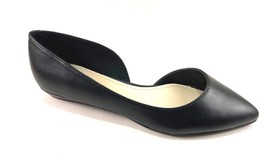 Nine West Saige Black Low Wedge D&#39;Orsay Pointed Toe Flats - £25.56 GBP