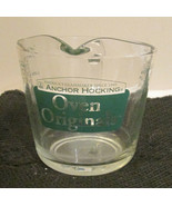 Green Lettering Anchor Hocking - FOUR Cup -  Measuring Cup Oven Original... - £25.48 GBP