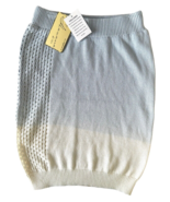 Vintage Havana Junior&#39;s Mini Skirt 100% Cotton Lined Knit Sz L Blue Whit... - $20.35 CAD
