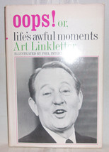 Art Linkletter Oops! Or Life&#39;s Awful Moments First Ed Signed Humor Cartoon Illus - £21.22 GBP