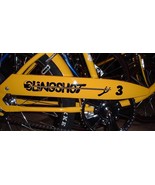 1 Large Black SLINGSHOT 3 Chainguard Decal fit Huffy Muscle Bike Bicycle STICKER - $24.95